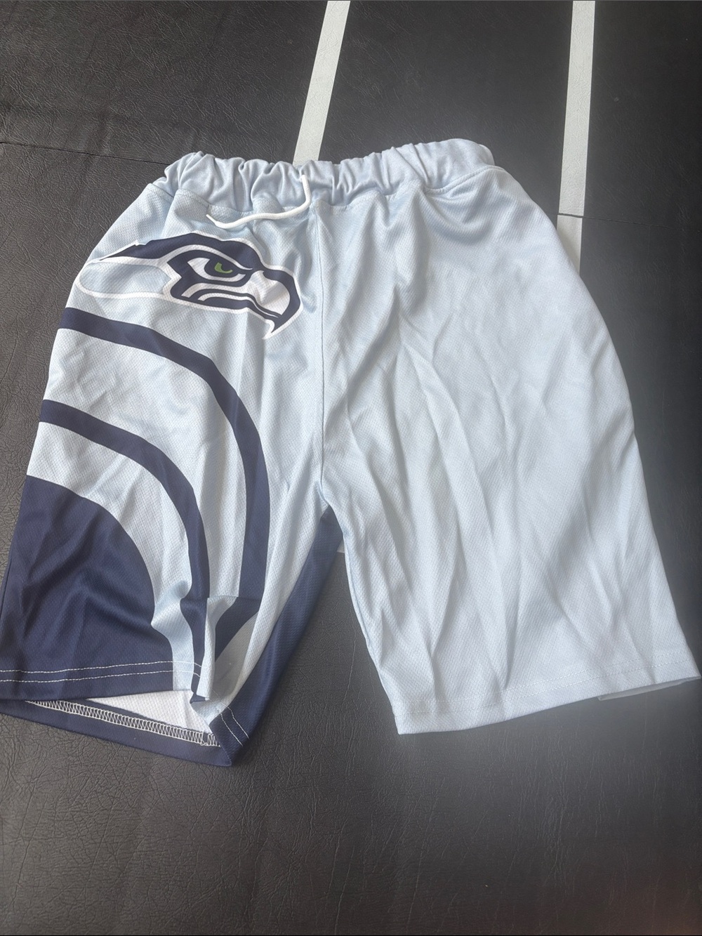 Men's Light Gray Seattle Seahawks Logo Athletic Shorts